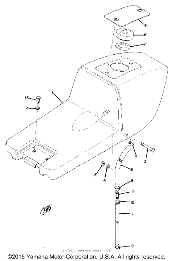 TZ350 Сиденье