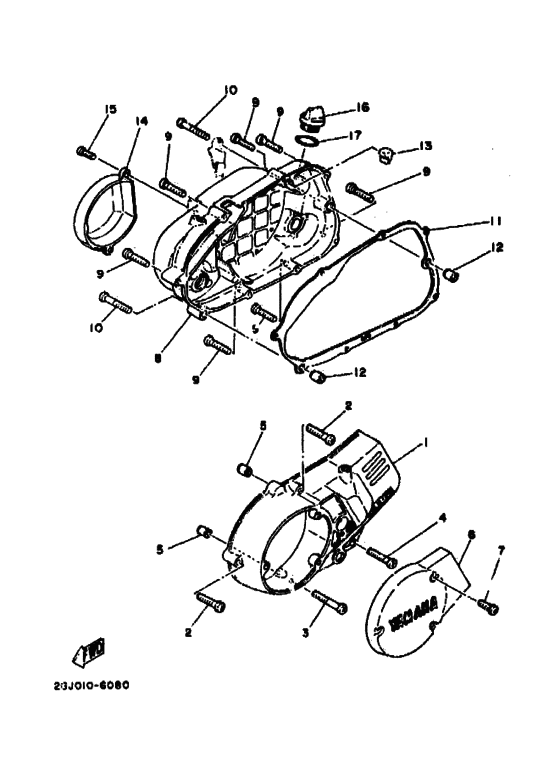 Crankcase cover ass`y  (v