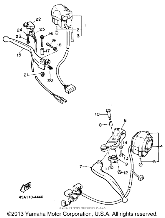 Handle switch-lever