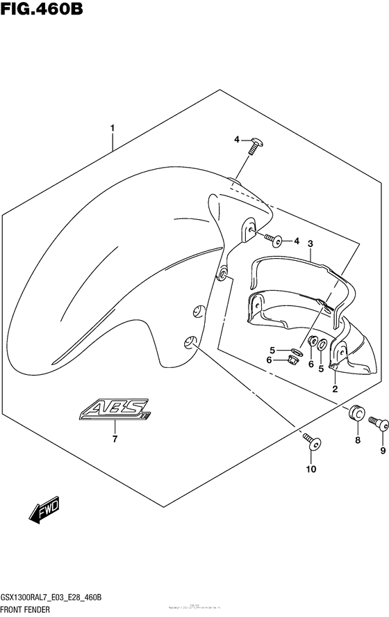 Front Fender (Gsx1300Ral7 E28)