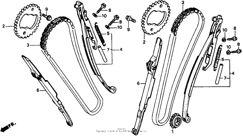 VT1100C Цепь ГРМ