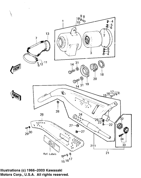 Air cleaner/muffler