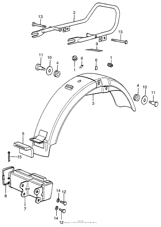 Rear fender + tool box