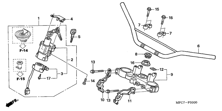 Handle pipe/top bridge