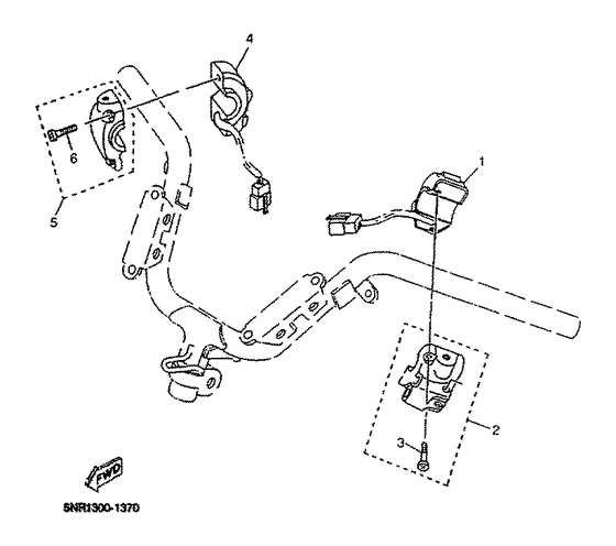 YP125D Handle switch. lever