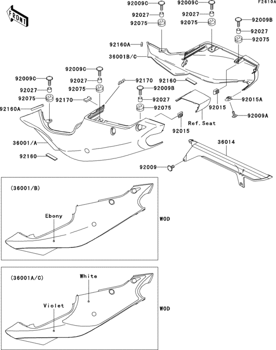 Side covers/chain cover(zx750-p2)