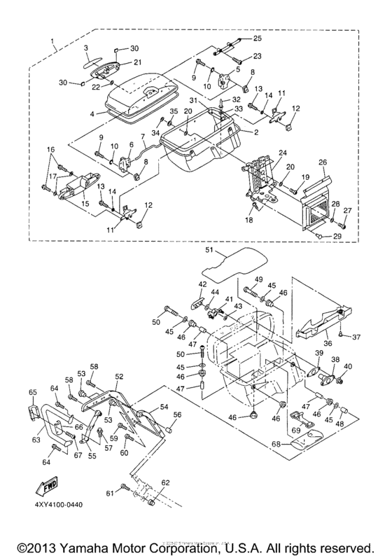 XVZ1300TFR Боковые кофры