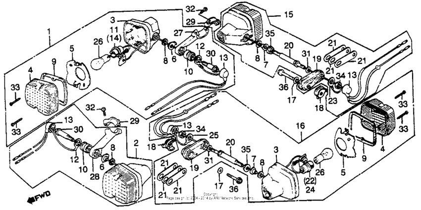 Xl500s turn signal 79-81