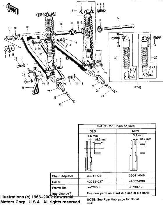 Swing arm/shock absorbers