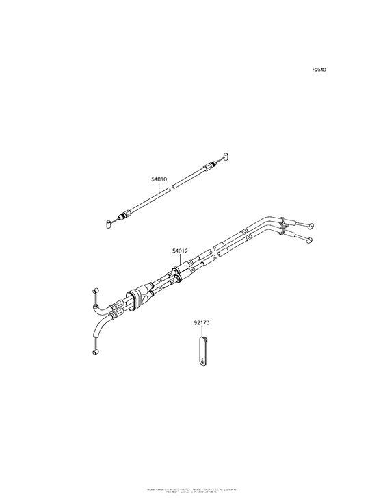 ZX1000 Тросы управления