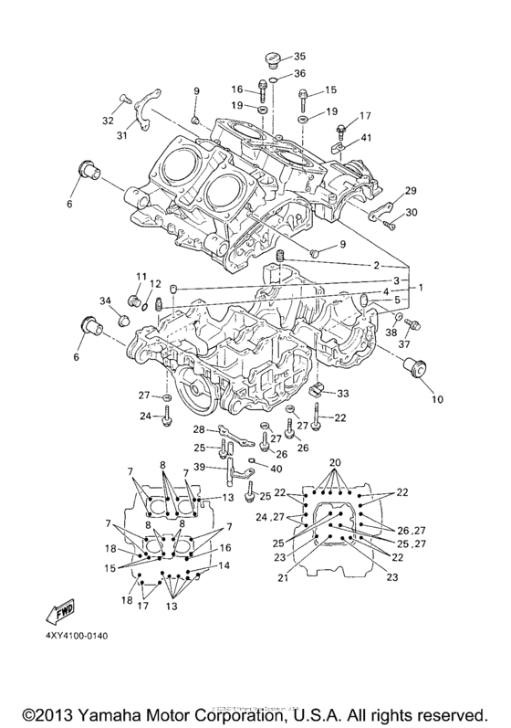XVZ13CTW Картер двигателя