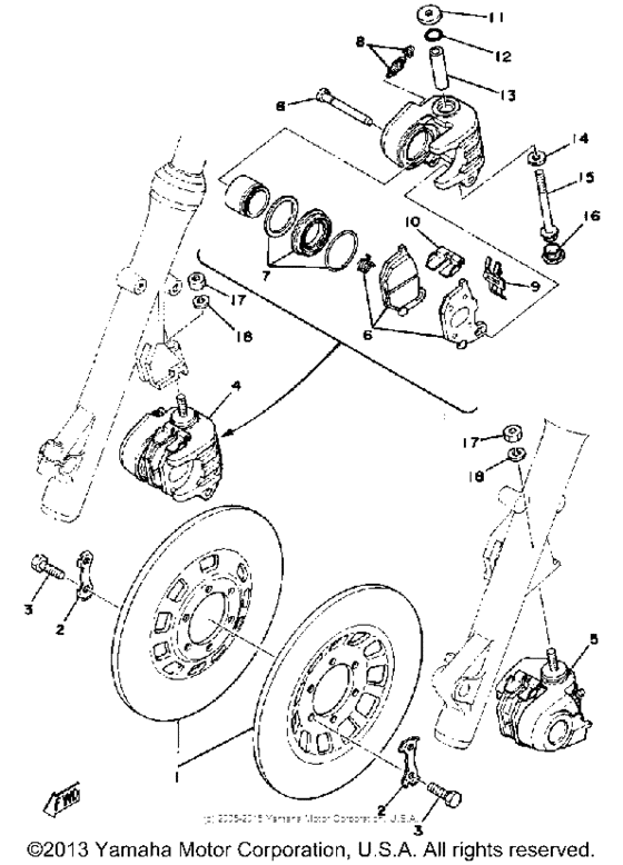 Front disc brake - caliper