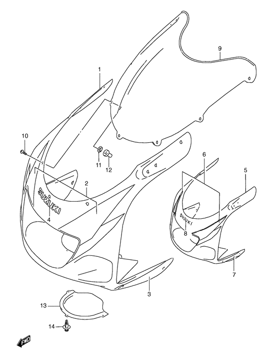 Cowling body