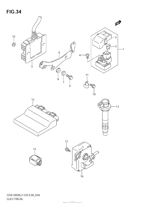 GSX-R600 Electrical (Gsx-R600L2 E33)