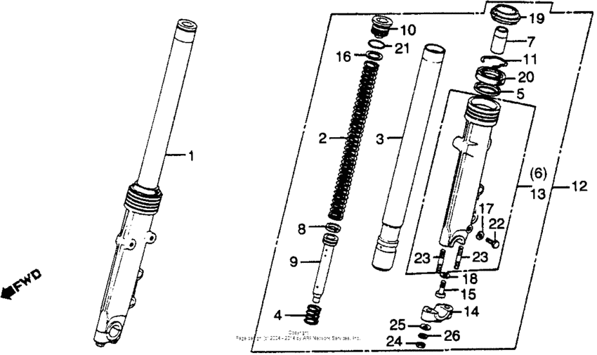 Front fork 79