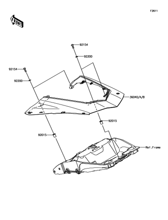 ZX1000 サイドカバー