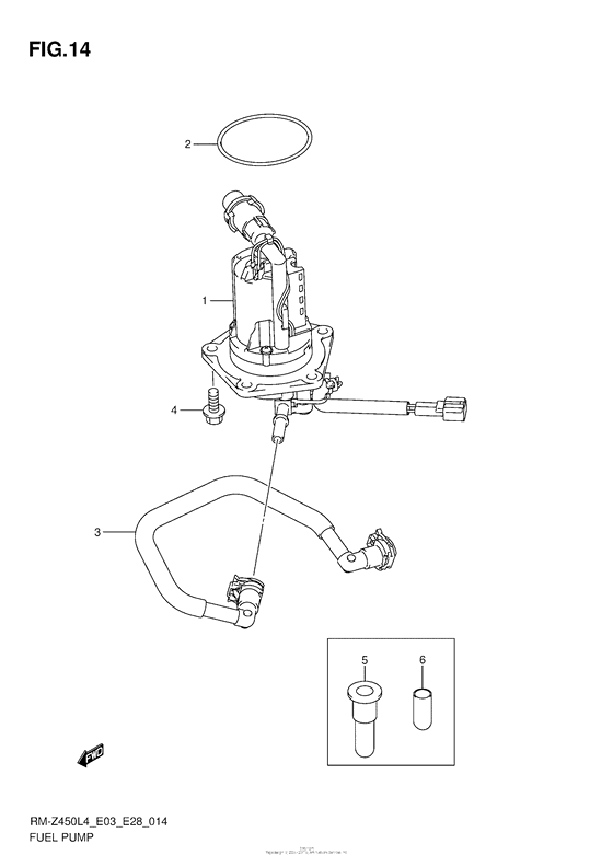 RM-Z450 Топливный насос