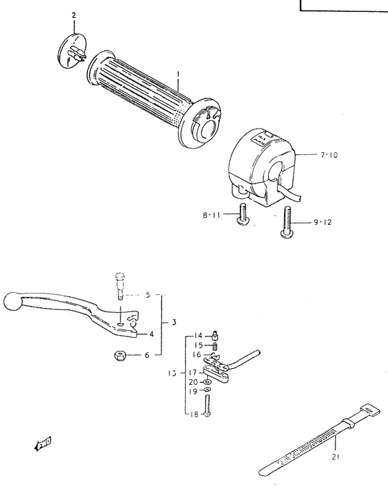 Right handle switch