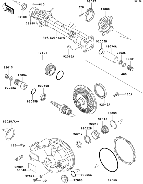 Drive shaft/final gear(1/2)