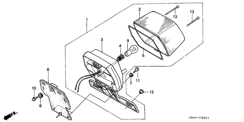 Taillight unit ass`y