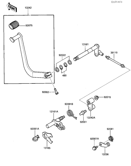 KZ1000 Переключатель передач