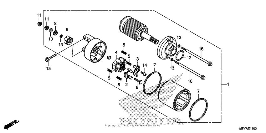 VT1300CS (ABS) Стартер