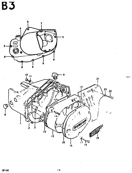 Crankcase cover ass`y  (v