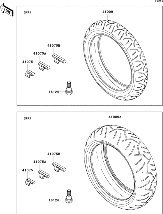 ZX636 Покрышки
