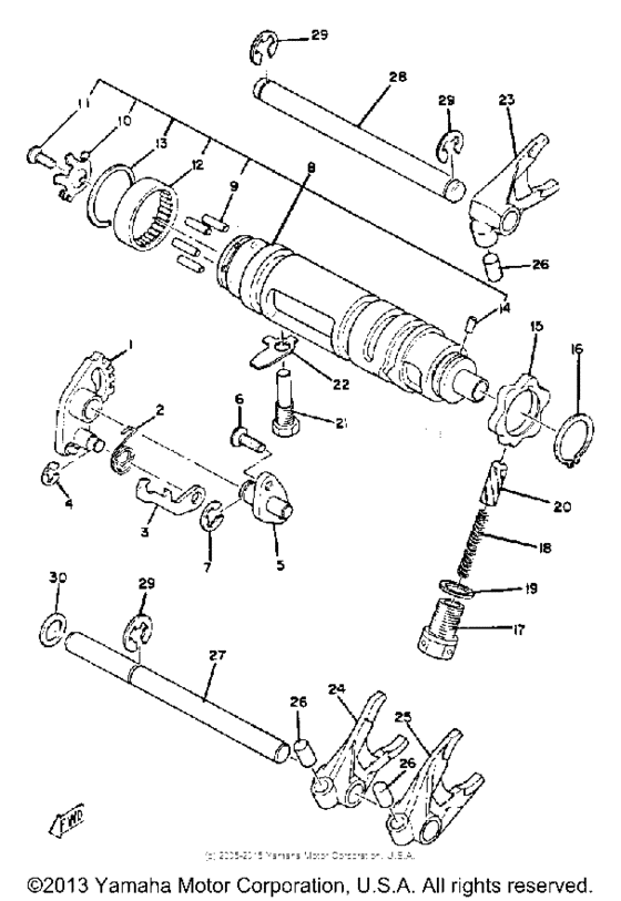 Shift shaft pedal