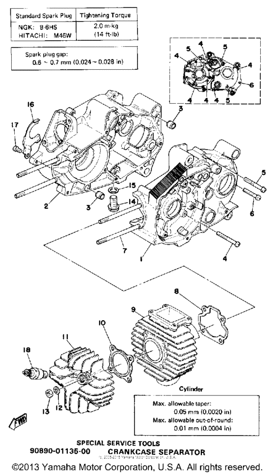 Crankcase-cylinder
