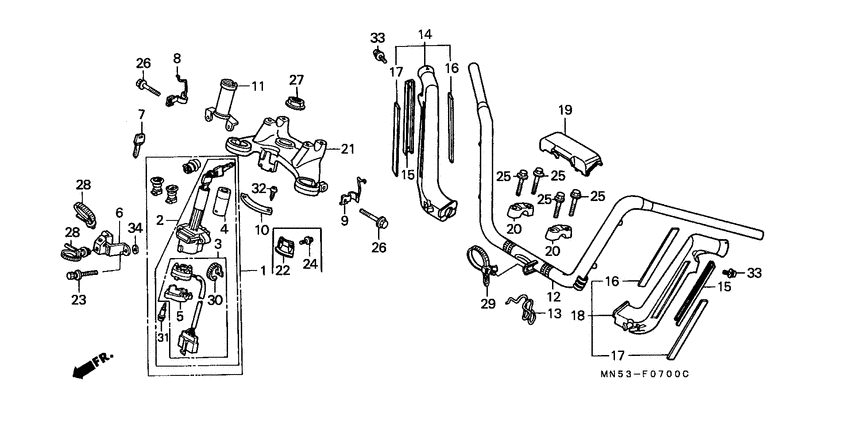 Handle pipe/top bridge