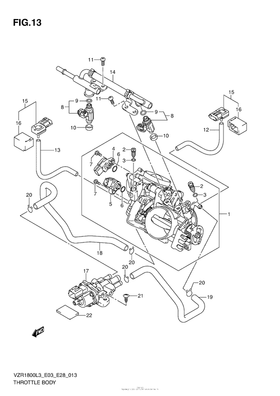 VZR1800Z Throttle Body (Vzr1800L3 E03)