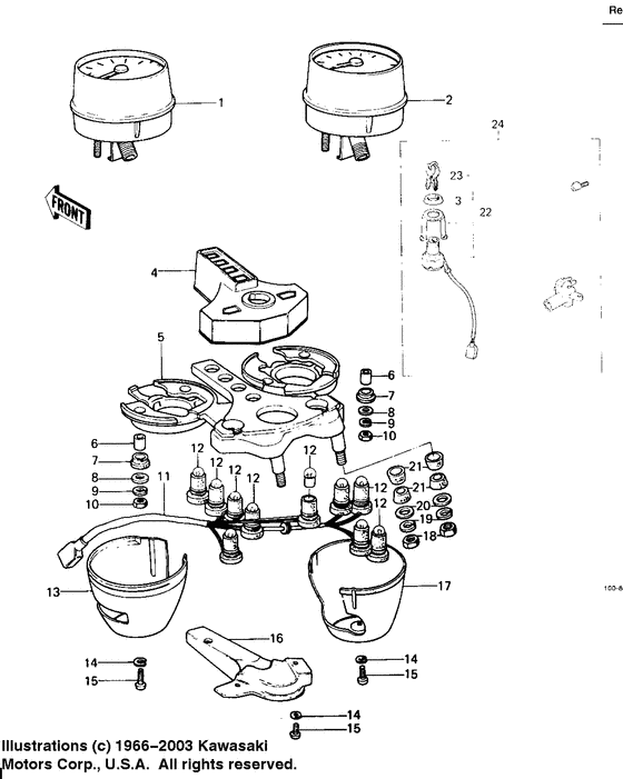 Meters/ignition switch