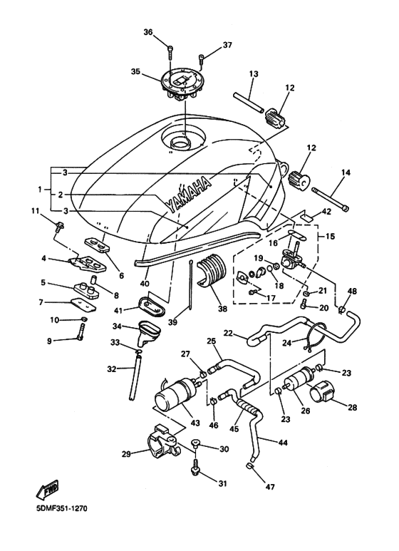 FZS600S Tank fuel