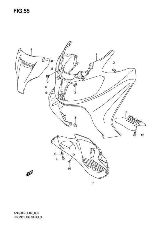 Front leg shield
