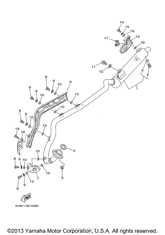 TTR90N Выхлопная система