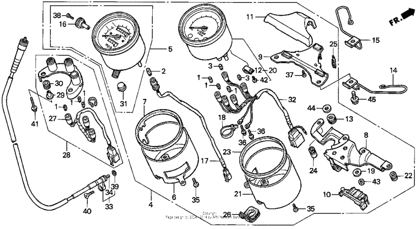 Speedometer tachometer