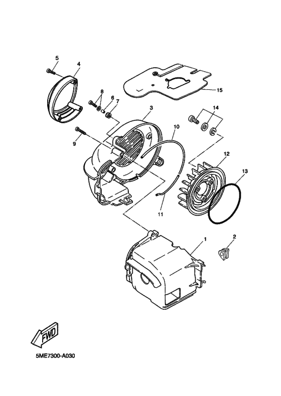 YQ100 Воздухоотвод и вентилятор
