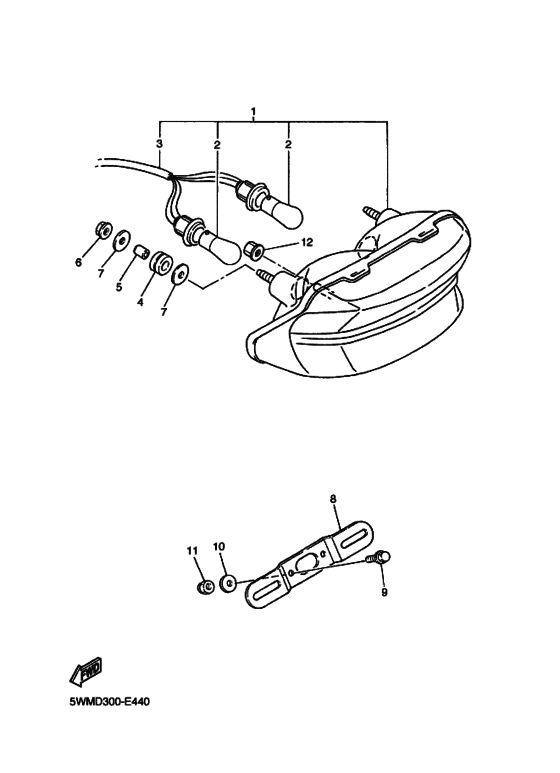 Taillight unit ass`y