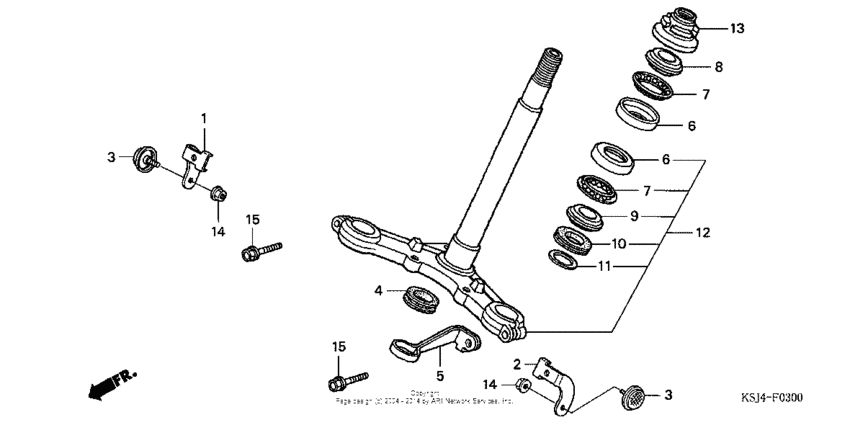 CRF100F Траверса нижняя
