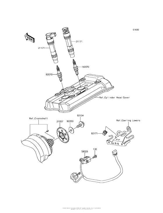 EX650 Система зажигания