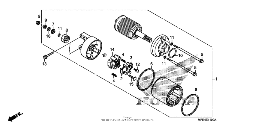 VT1300CX (ABS) Стартер