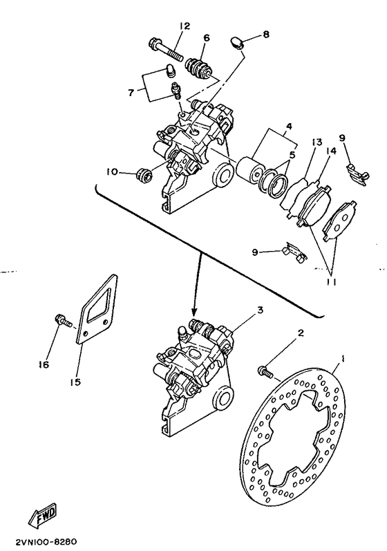  Задний суппорт