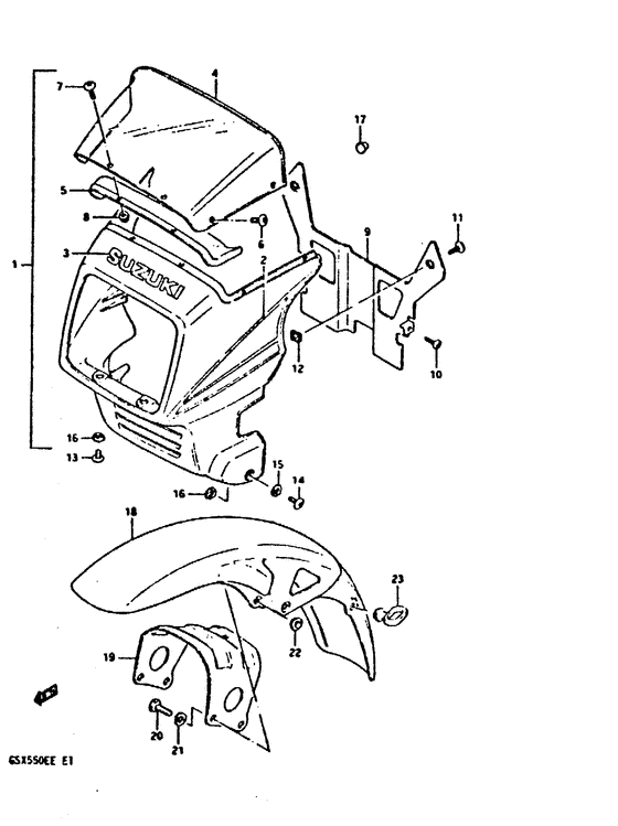 Cover headlamp - front fender