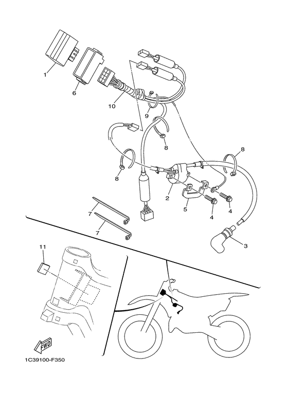 YZ125 Электрика 1