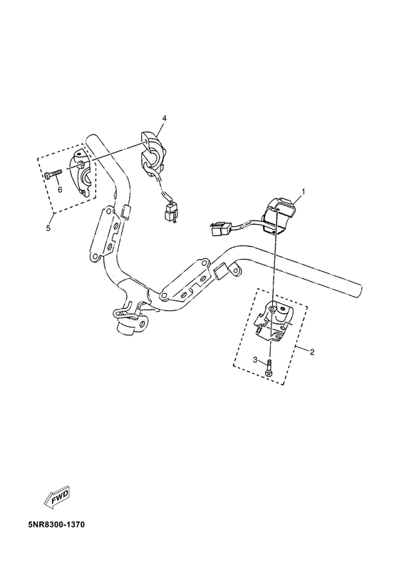 YP150D Handle switch. lever