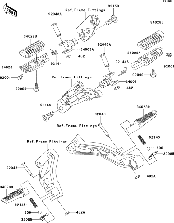 ZR1200 Подножки