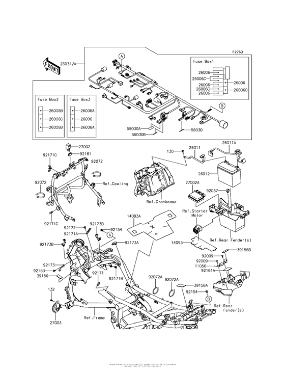KLE650 Электрика