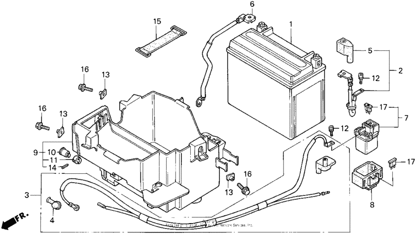 VF750CD Аккумулятор