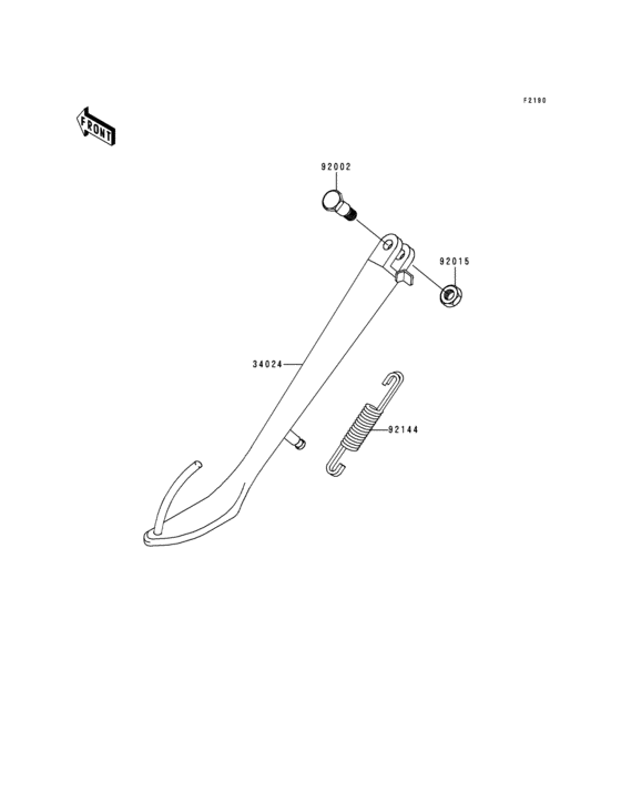 EN500 Подножка